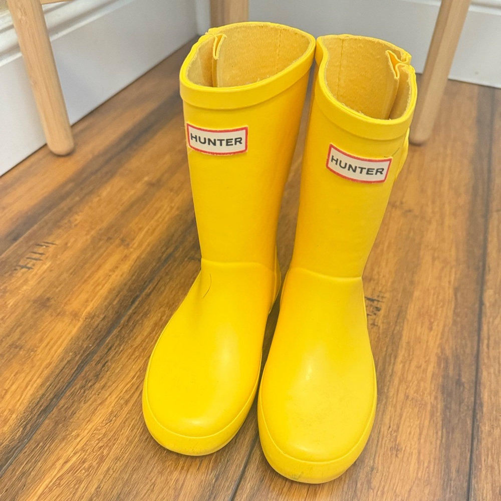 Hunter Yellow Rain Boots